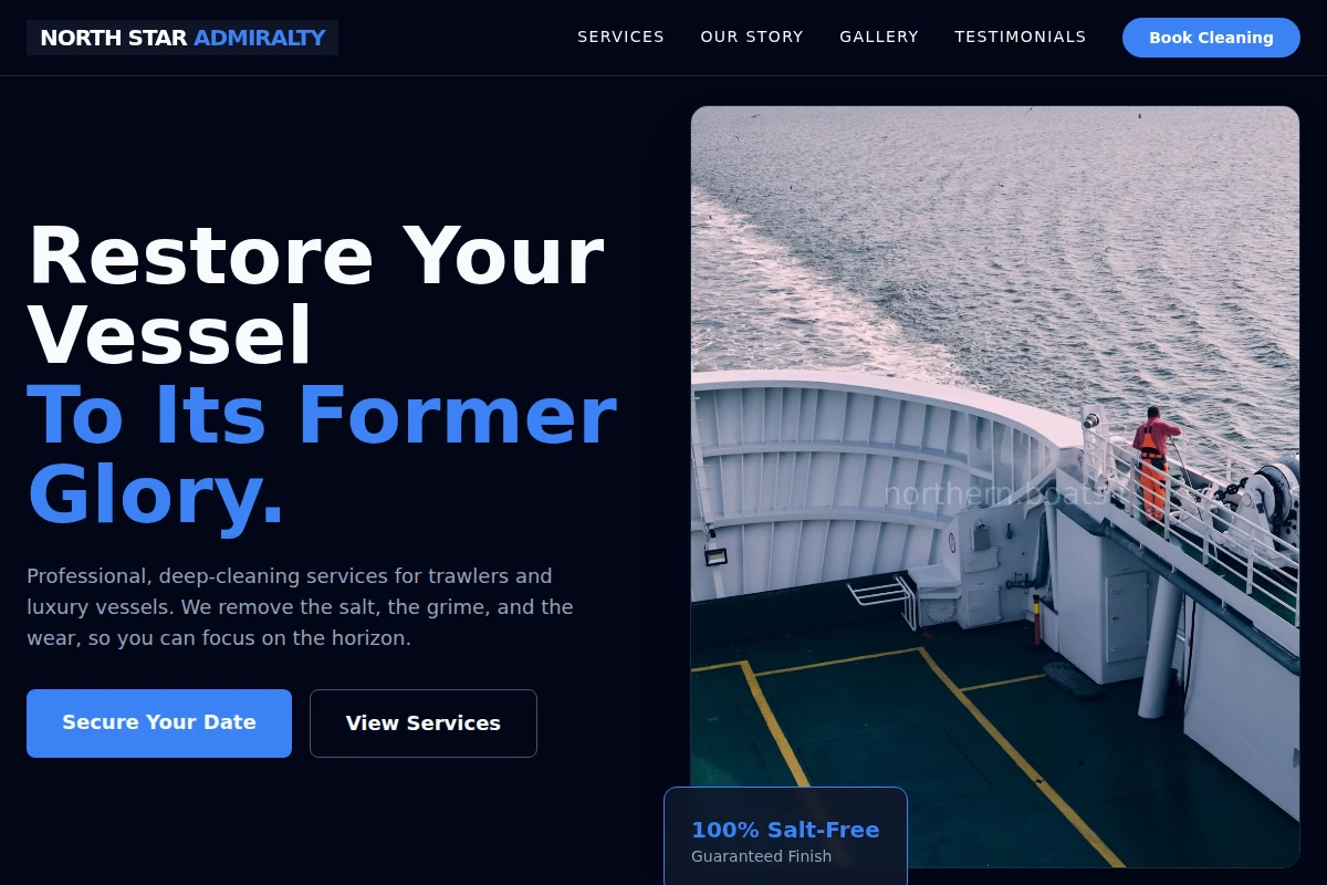 Trawler Boat Cleaning
