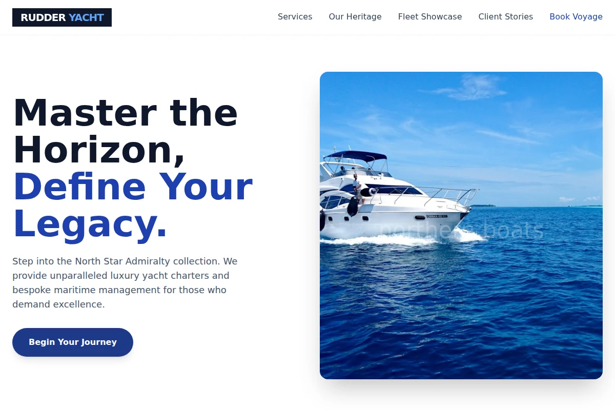 Rudder Yacht